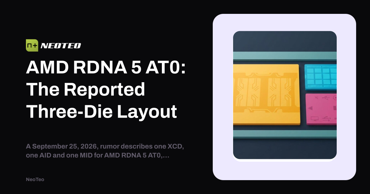 AMD RDNA 5 AT0: The Reported Three-Die Layout | NeoTeo