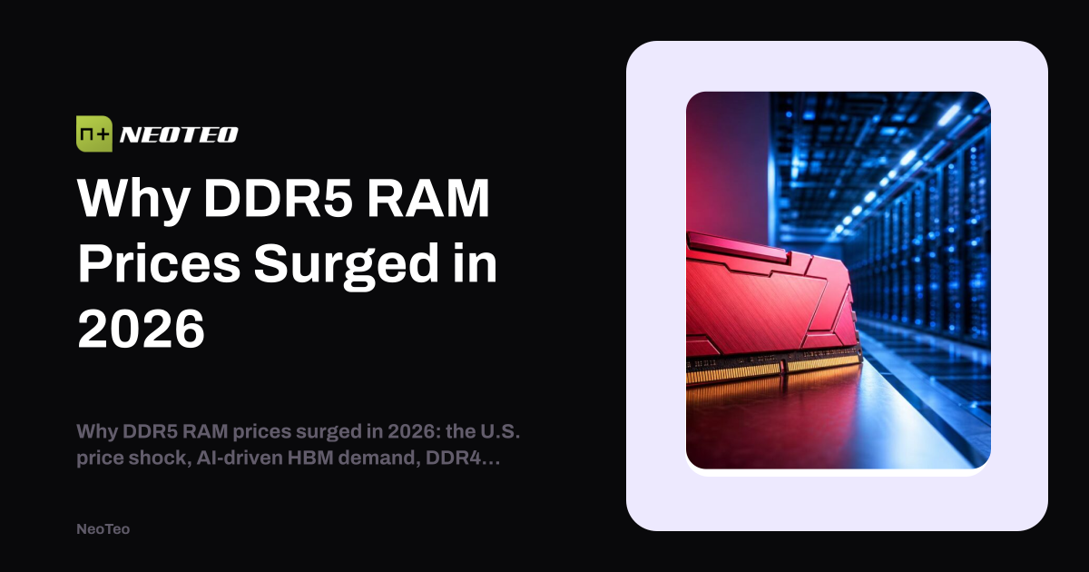 Why DDR5 RAM Prices Surged in 2026 | NeoTeo