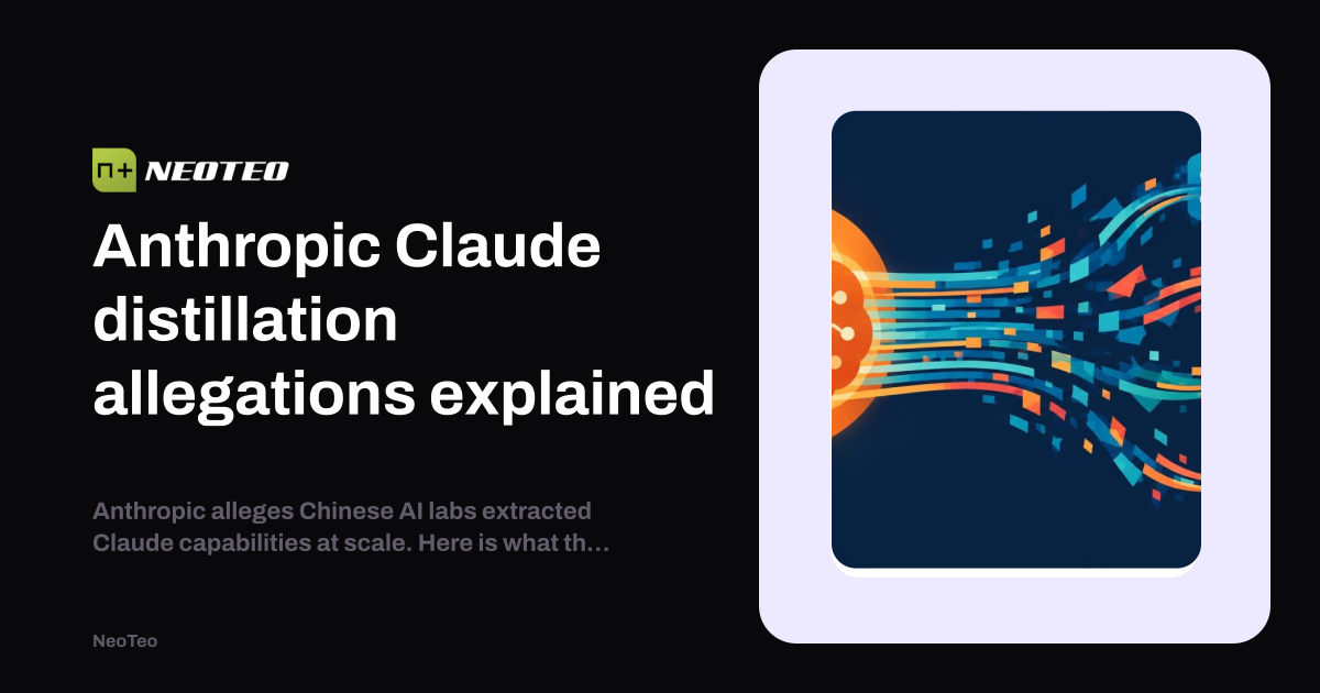 Lab Index Layout Anthropic Claude distillation allegations explained | NeoTeo